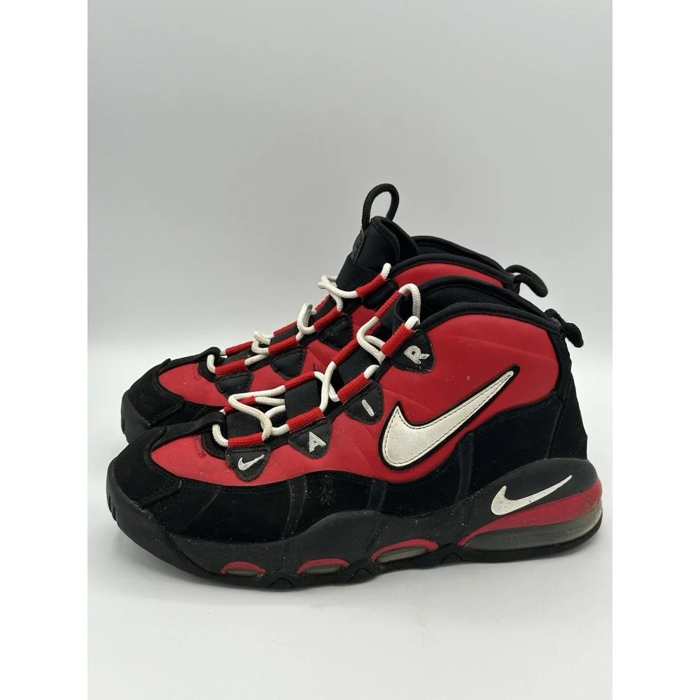 Nike Air Max Uptempo '95 Shoes University Red Black White Men's Size 8.5 Bulls